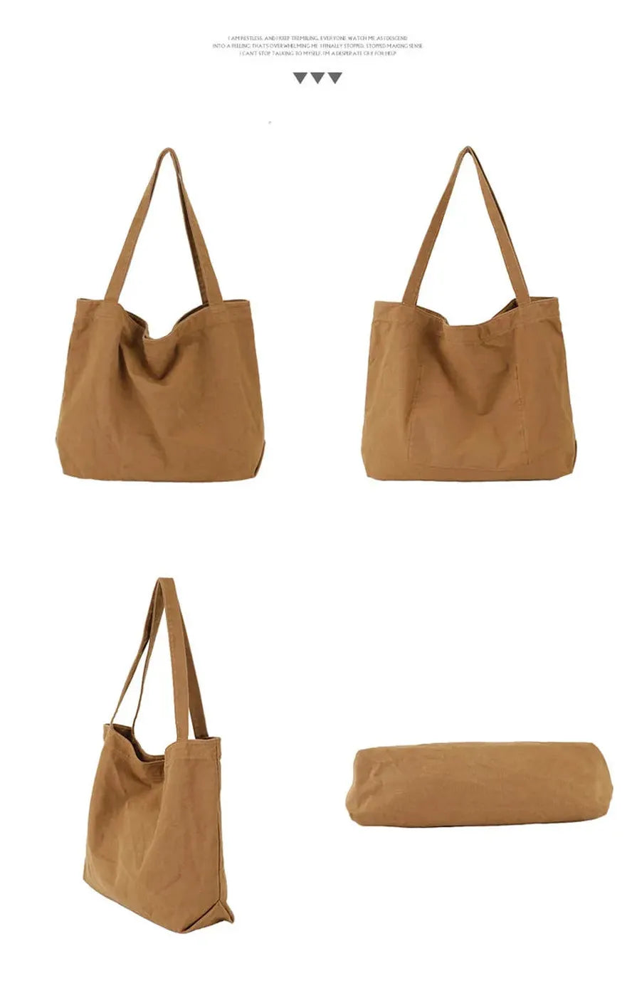 KTX-381715 Casual Large Capacity Retro Tote Bag for Women