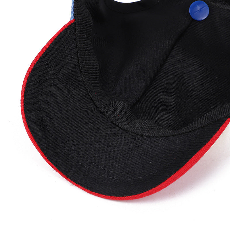 HKM-687315 Bamboo Dragonfly Casual Baseball Cap for Dogs - Available in Red, Green, and Orange