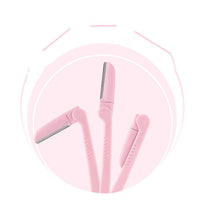 HKM-513299 Folding Eyebrow Shaping Knife with Decorative Trimmer