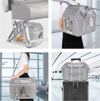 HKM-379027 Breathable Portable Dog and Cat Backpack Carrier for Travel and Outdoor Adventures