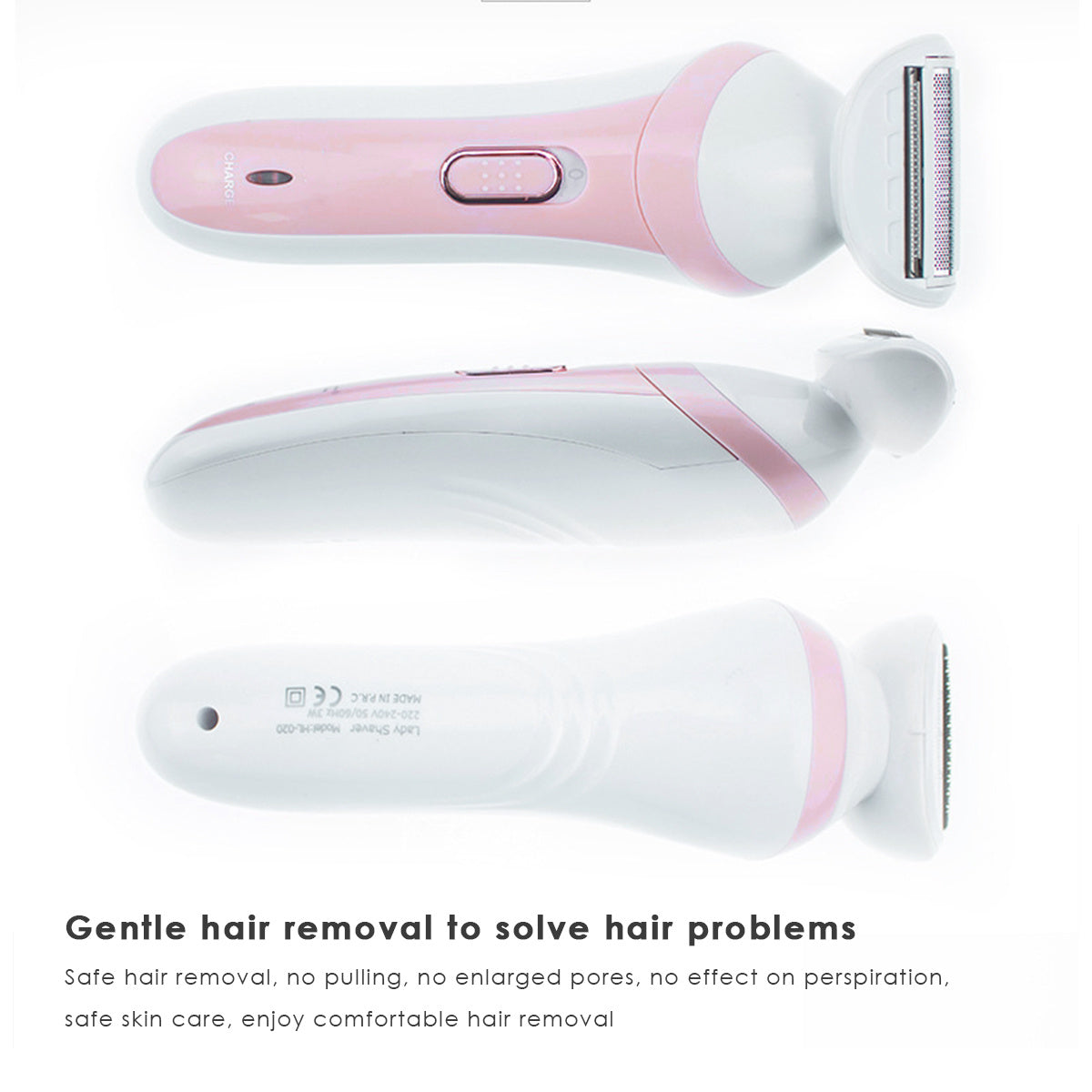 HKM-118419 Rechargeable Electric Trimmer Shaver for Whole Body Hair Removal