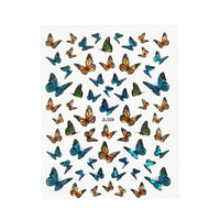 HKM-462483 Holographic Butterfly Nail Art Stickers for Creative Manicure Designs