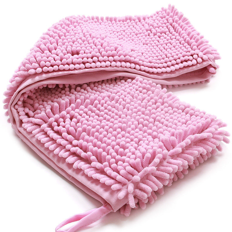 JMT-249354 Super Absorbent Pet Chenille Towel - Available in Blue, Pink, and Purple