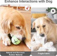 HKM-274643 Durable Bone-Shaped Dog Chew Toy for Aggressive Chewers - Natural Rubber Teeth Cleaning and Gum Massage Tool