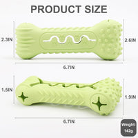HKM-274643 Durable Bone-Shaped Dog Chew Toy for Aggressive Chewers - Natural Rubber Teeth Cleaning and Gum Massage Tool