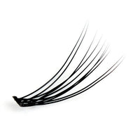HKM-026195 Handmade Single Cluster False Eyelashes - Various Lengths from 6mm to 14mm, Thick Style, Rayon Material