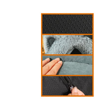 HKM-692371 Plush Cat and Dog Bed with Cat Ears, Thick Warm Design for Kittens and Puppies