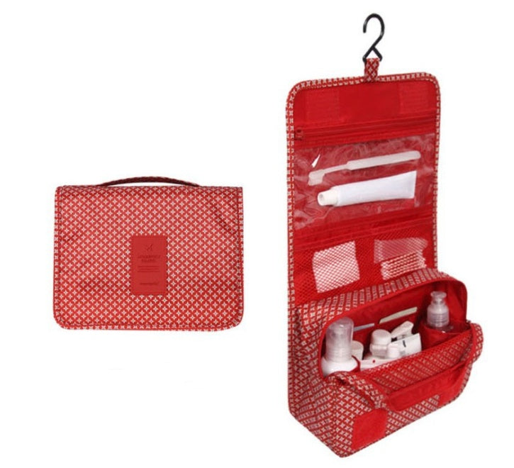 HKM-124691 Travel Cosmetic Wash Bag with Hanging Handle - Convenient and Stylish Storage Solution