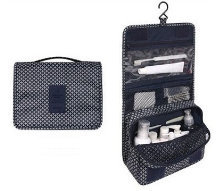 HKM-124691 Travel Cosmetic Wash Bag with Hanging Handle - Convenient and Stylish Storage Solution