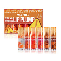 HKM-221651 Lip Plumping Glaze Set with 6 Hydrating Lip Oils and Duckbill Applicators for Instant Volume and Shine