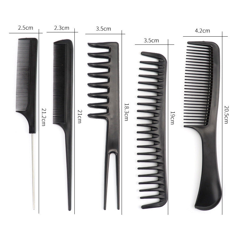HKM-184787 10-Piece Hairdressing Comb Set for Professional Styling and Salon Use
