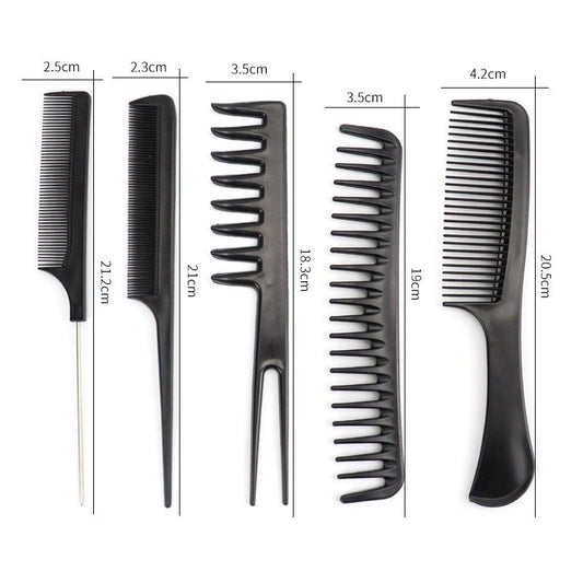 HKM-184787 10-Piece Hairdressing Comb Set for Professional Styling and Salon Use