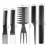 HKM-184787 10-Piece Hairdressing Comb Set for Professional Styling and Salon Use