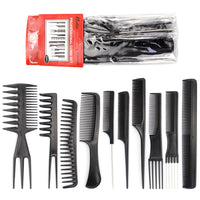 HKM-184787 10-Piece Hairdressing Comb Set for Professional Styling and Salon Use