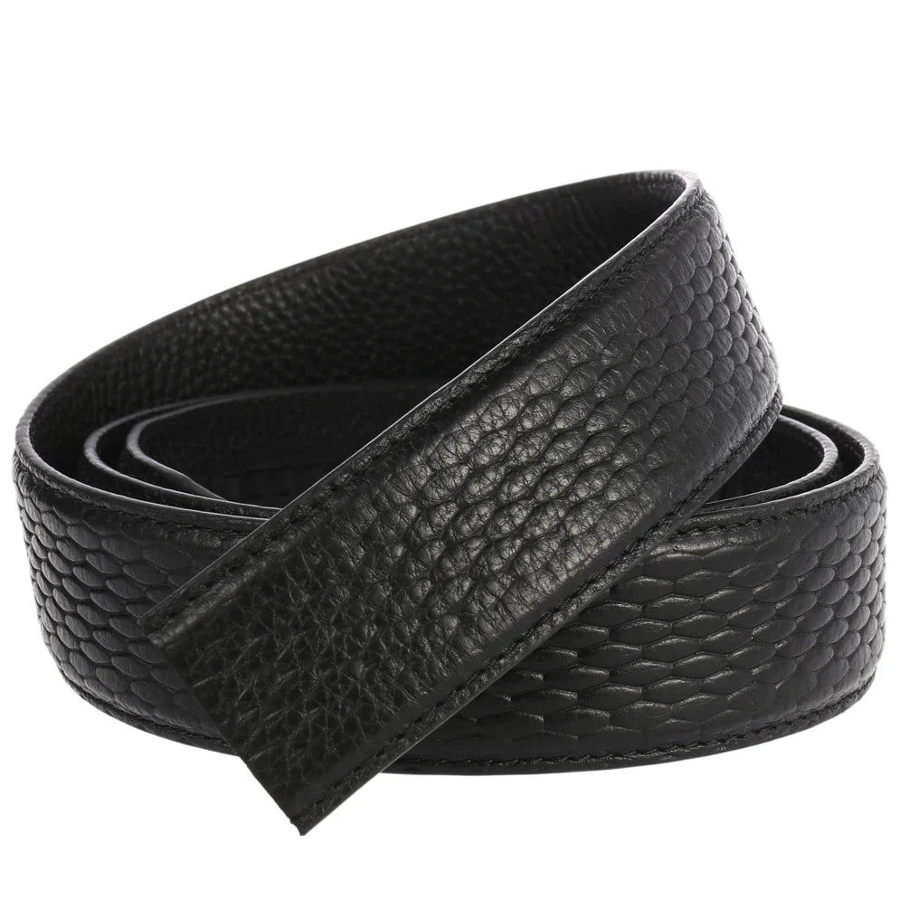 HKM-080851 Reversible Cowhide Leather Business Belt for Men