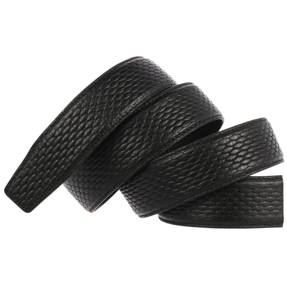 HKM-080851 Reversible Cowhide Leather Business Belt for Men