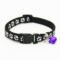HKM-040851 Adjustable Pet Cat Collar with Bell - Small 1.0cm Band Width, Fits Neck Sizes 19cm to 32cm