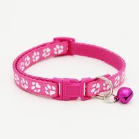 HKM-040851 Adjustable Pet Cat Collar with Bell - Small 1.0cm Band Width, Fits Neck Sizes 19cm to 32cm