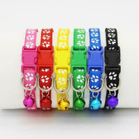 HKM-040851 Adjustable Pet Cat Collar with Bell - Small 1.0cm Band Width, Fits Neck Sizes 19cm to 32cm
