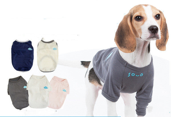 HKM-024723 Gray Cotton Dog Vest for Small Pets - Deodorizing Two-Legged Clothing in Sizes XS to XXL