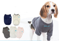 HKM-024723 Gray Cotton Dog Vest for Small Pets - Deodorizing Two-Legged Clothing in Sizes XS to XXL