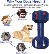 HKM-879123 Durable Food-Grade Rubber Dog Chew Toy with 3D Particles for Dental Health - Suitable for Medium to Large Dogs