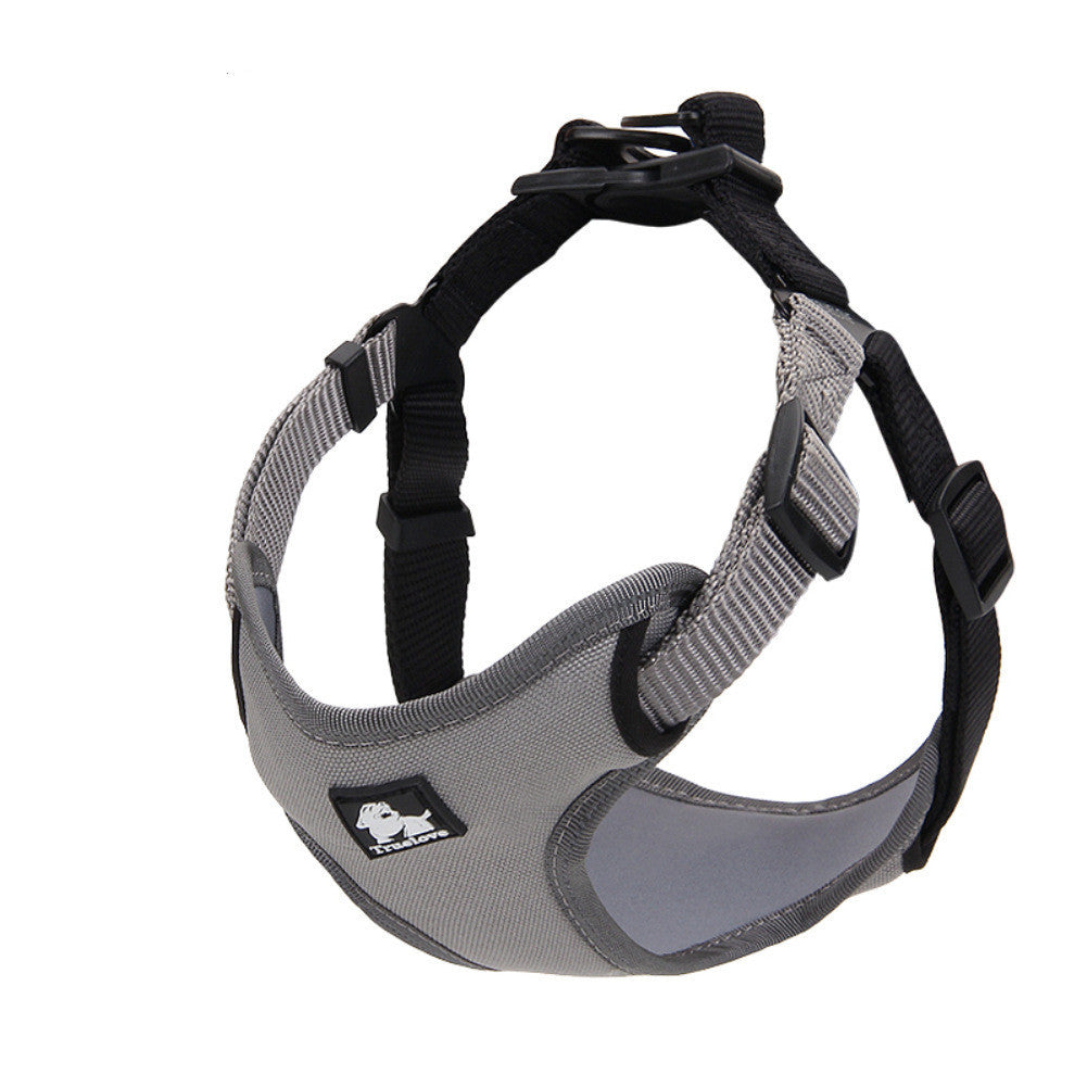 HKM-487891 Reflective Nylon Oxford Adjustable Dog Chest Strap in Multiple Colors