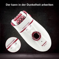 HKM-213267 Electric Lady Epilator KM-2668 for Underarm and Heel Hair Removal, Corded Use