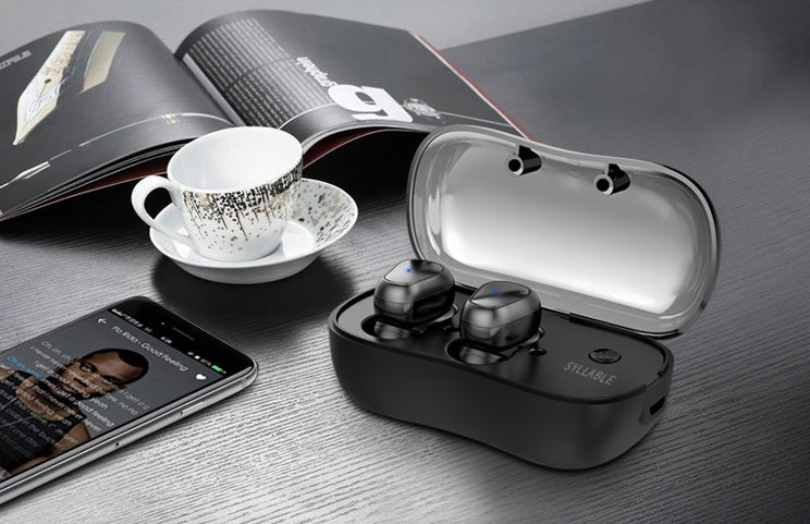 KTX-917779 Wireless Mini Stereo Sports Headphones - Bluetooth 5.0, Binaural TWS, In-Ear Design with Power Display and Voice Control