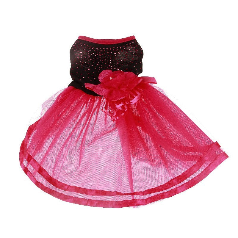 HKM-985875 Stylish Spring/Summer Cotton Dog Wedding Dress for Pets in XS, S, M, L Sizes
