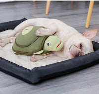 HKM-926867 Interactive Dog Tortoise Plush Toy for Training and Smelling - 22x40x10CM, Green Polar Fleece and Cotton