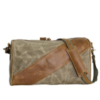HKM-302035 Waterproof Waxed Canvas Crossbody Bag for Fitness and Travel - Eco-Friendly, Lightweight Design