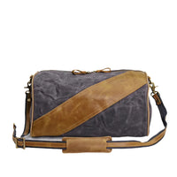 HKM-302035 Waterproof Waxed Canvas Crossbody Bag for Fitness and Travel - Eco-Friendly, Lightweight Design