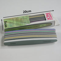 HKM-720019 6-Piece Nail File Set with Polishing Blocks and Strips for Manicure and Nail Art