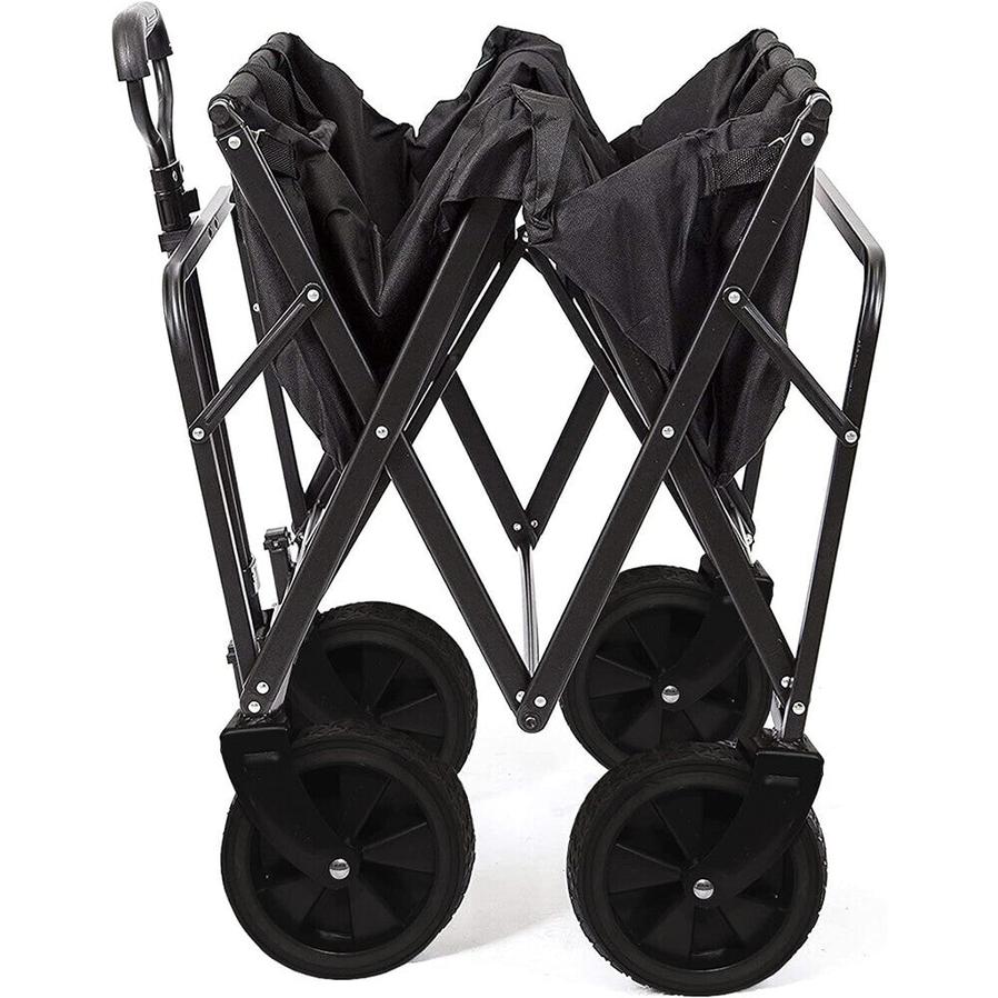 HKM-026003 Heavy Duty Foldable Camping and Garden Trolley Cart with Wheels