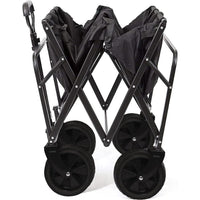HKM-026003 Heavy Duty Foldable Camping and Garden Trolley Cart with Wheels