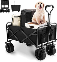 HKM-026003 Heavy Duty Foldable Camping and Garden Trolley Cart with Wheels