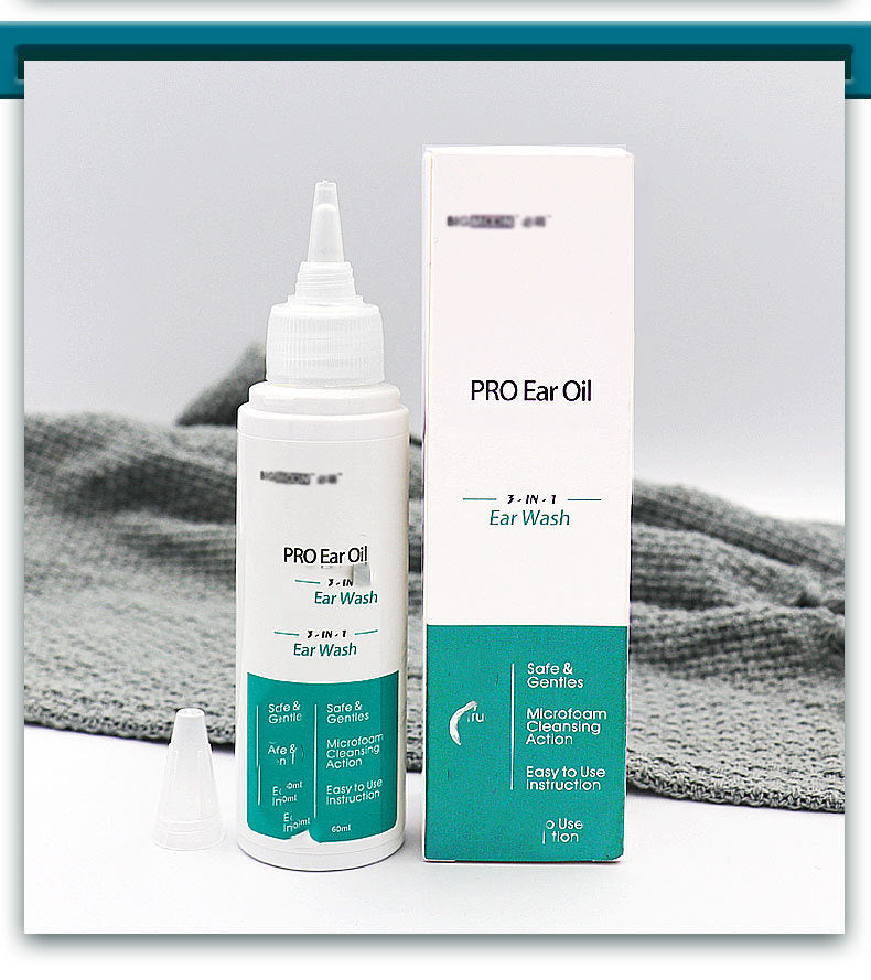 HKM-596435 Ear Cleaning Solution for Dogs - Eliminates Ear Wax and Odor