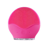 HKM-124371 Mini Electric Waterproof Silicone Facial Cleansing Brush with Sonic Vibration for Deep Pore Cleaning