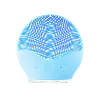 HKM-124371 Mini Electric Waterproof Silicone Facial Cleansing Brush with Sonic Vibration for Deep Pore Cleaning