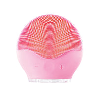 HKM-124371 Mini Electric Waterproof Silicone Facial Cleansing Brush with Sonic Vibration for Deep Pore Cleaning