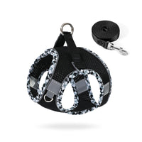 HKM-928531 No-Pull Dog Harness with Leash ¨C Breathable Mesh Step-In Vest for Dogs and Cats, Reflective Design, Quick-Release Buckle, Adjustable Sizes