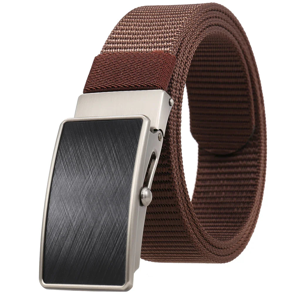 HKM-962131 Nylon Belt with Roller Buckle, Model LY36-23552-1, Durable and Adjustable Design for Everyday Wear