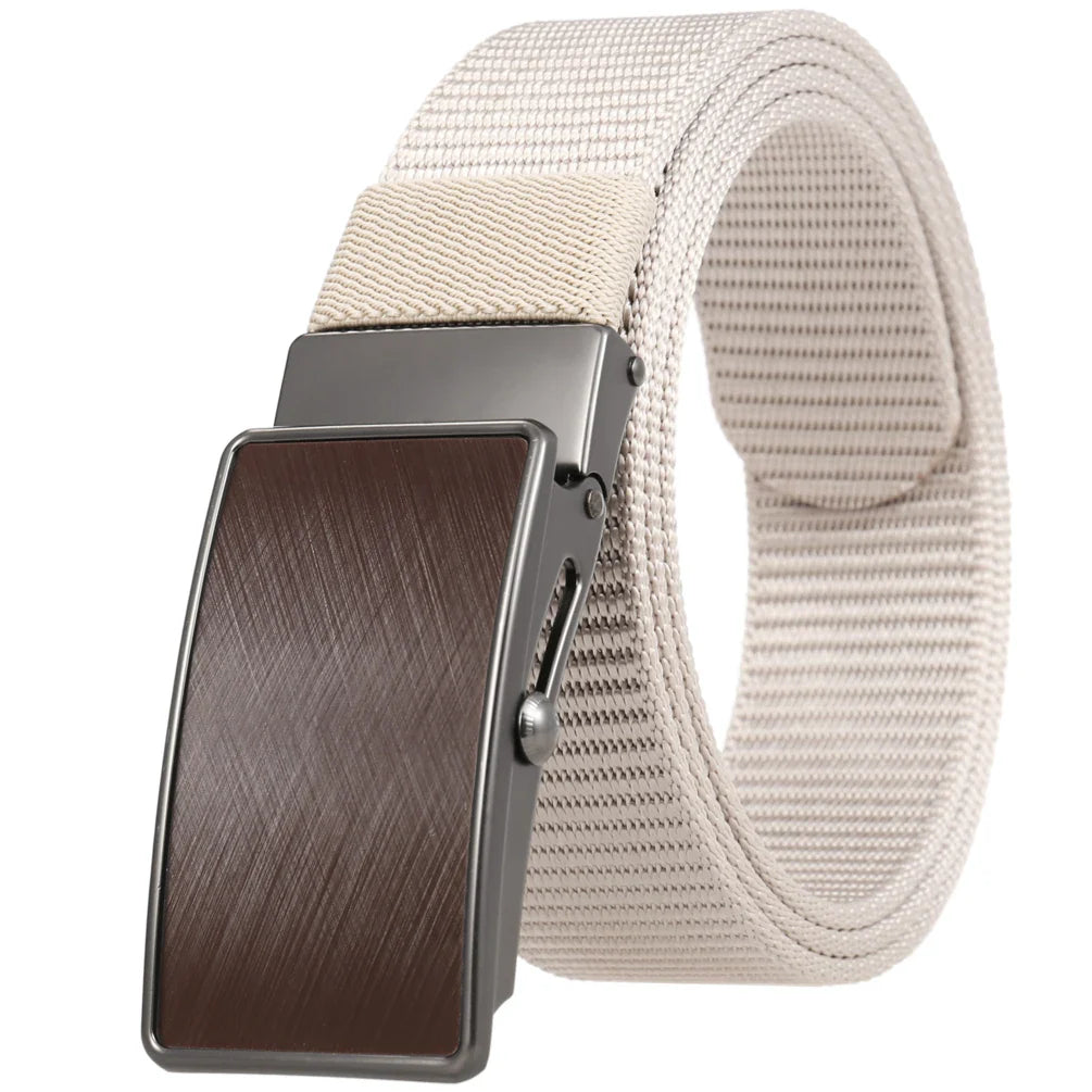 HKM-962131 Nylon Belt with Roller Buckle, Model LY36-23552-1, Durable and Adjustable Design for Everyday Wear