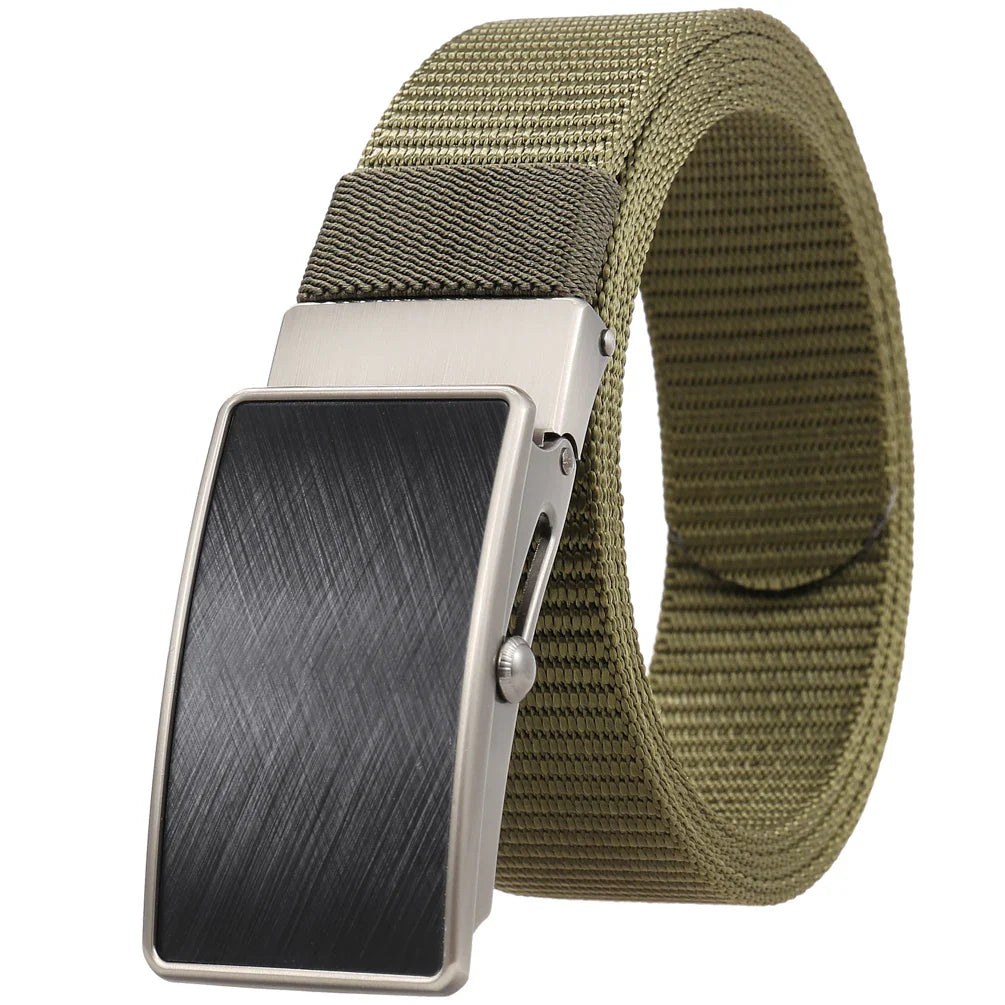 HKM-962131 Nylon Belt with Roller Buckle, Model LY36-23552-1, Durable and Adjustable Design for Everyday Wear