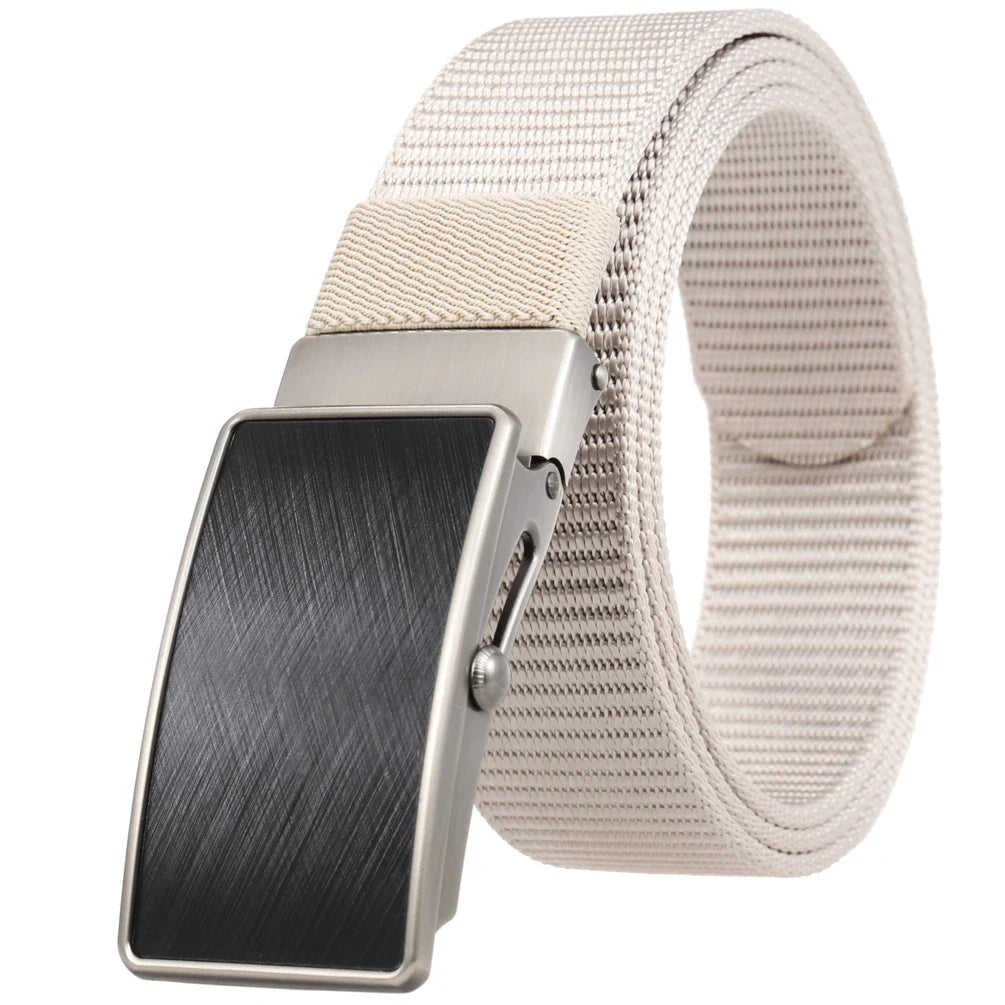 HKM-962131 Nylon Belt with Roller Buckle, Model LY36-23552-1, Durable and Adjustable Design for Everyday Wear
