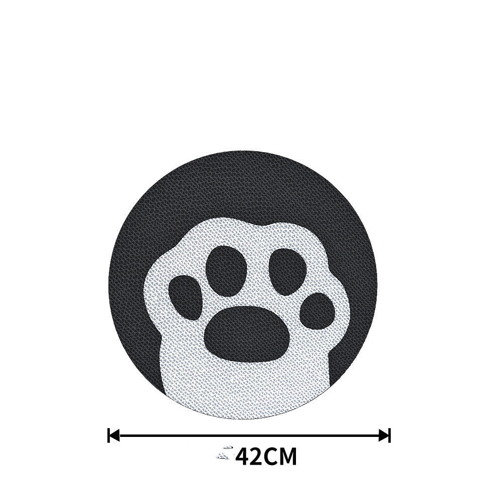 HKM-757075 Double-Sided Cat Scratching Board for Claw Maintenance - 42cm Diameter, Eco-Friendly Cardboard