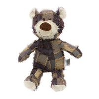 HKM-498259 Interactive Molar Chew Plush Dog Toy - Bear Shape with Squeaker Sound for Dental Health and Entertainment