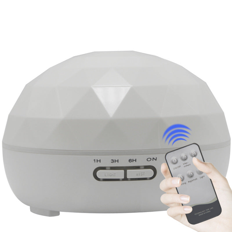 HKM-502291 Ultrasonic Aroma Diffuser with Colorful Night Light and Remote Control, 300ML Capacity, 30ML/H Output, Quiet Operation