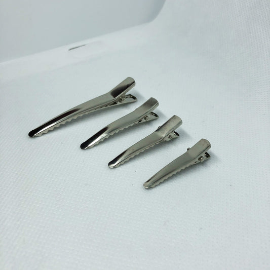 KTX-739539 Silver Metal Side Clip - 4.5 cm Durable Electroplated Design